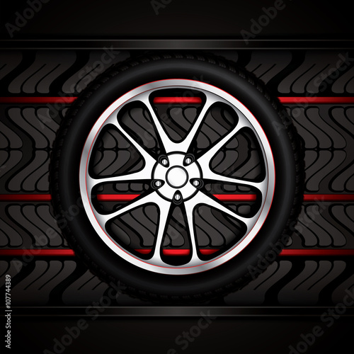 Racing car wheel