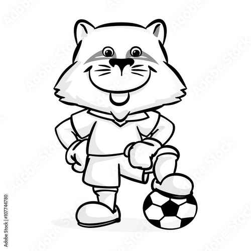 Raccoon football player