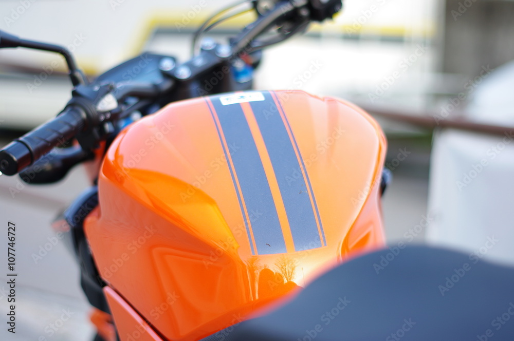 Obraz premium Motorrad orange