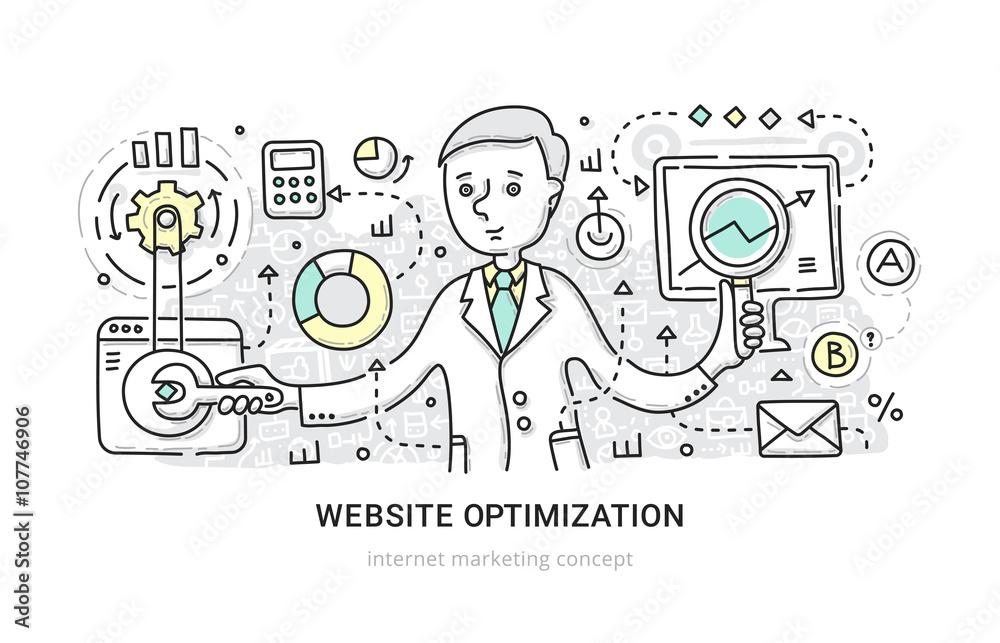 Website Optimization Concept Website Optimization Concept