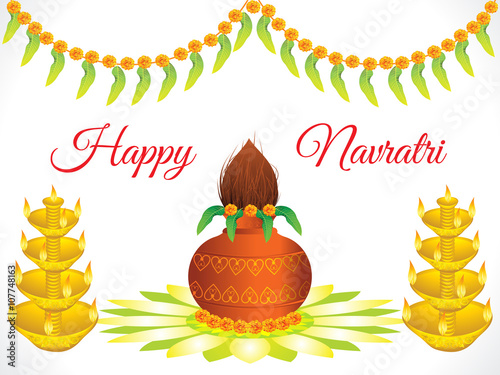 abstract artistic detailed navratri background