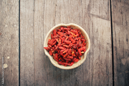 Dried goji berries