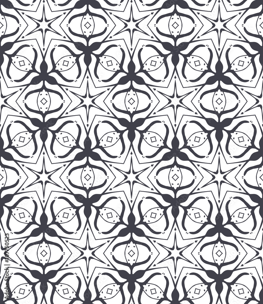Ornamental pattern. Arabic seamless tiling