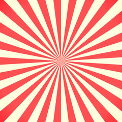 White and red sunburst pattern background