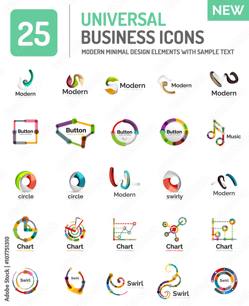 Abstract business icons Abstract business icons