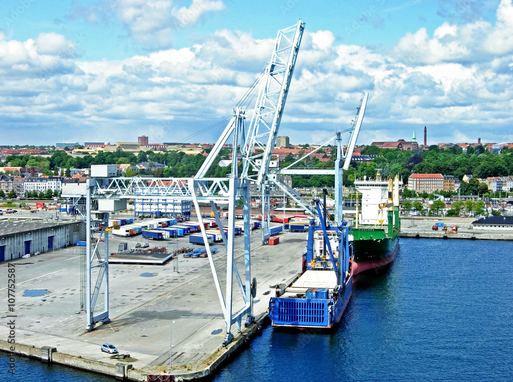 Port of Aarhus in Denmark
