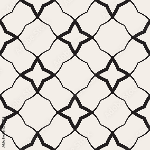 Vector decorative seamless pattern. Abstract geometric background.
