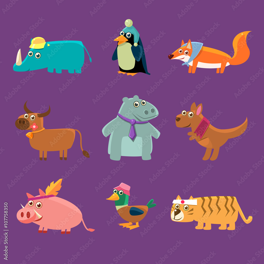 Obraz premium Adorable Animals Collection