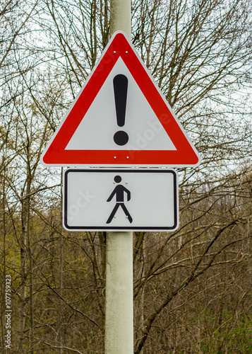 Achtung Fußgänger