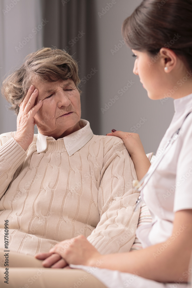 Obraz premium Woman with headache