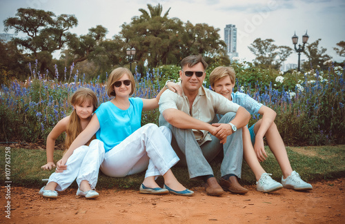 happy family in park © Andriy Petrenko