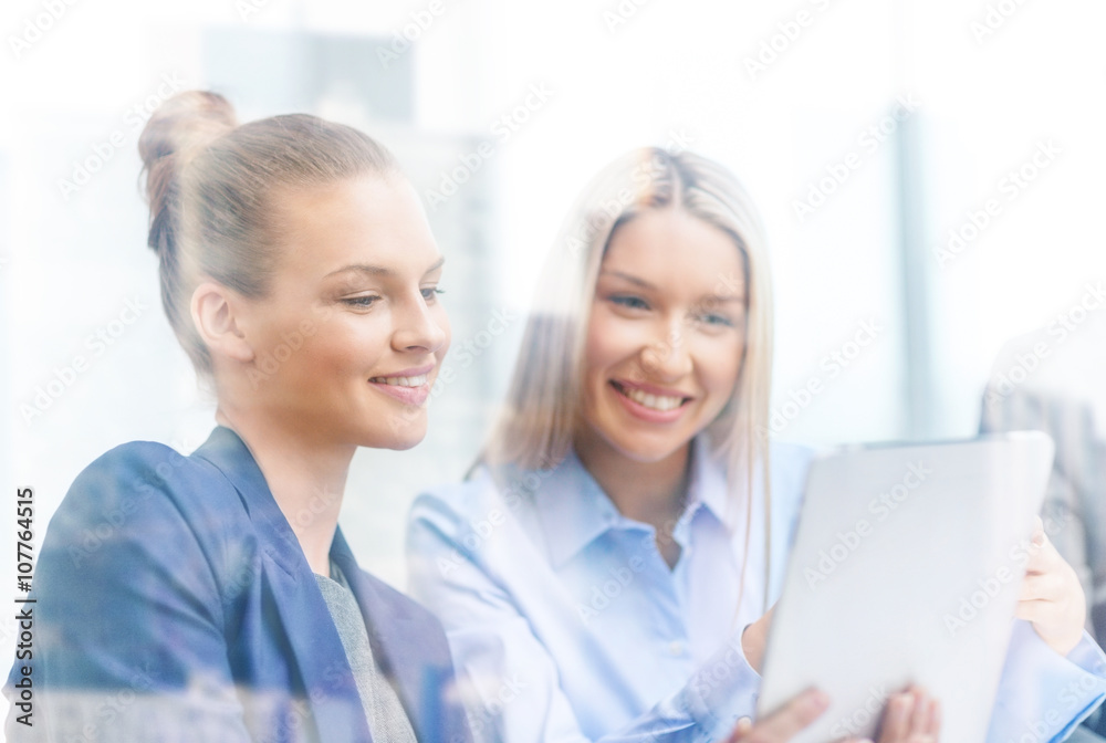 business team with tablet pc having discussion business team with tablet pc having discussion