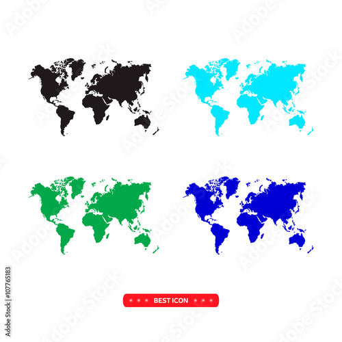 World vector map.