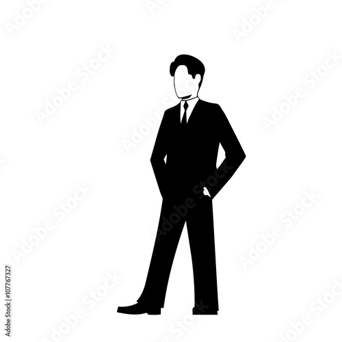 This is the illustration of businessman silhouette