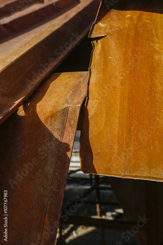 Corroded rusty iron surface photo