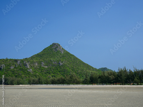 Mountain under blue sky 1 photo