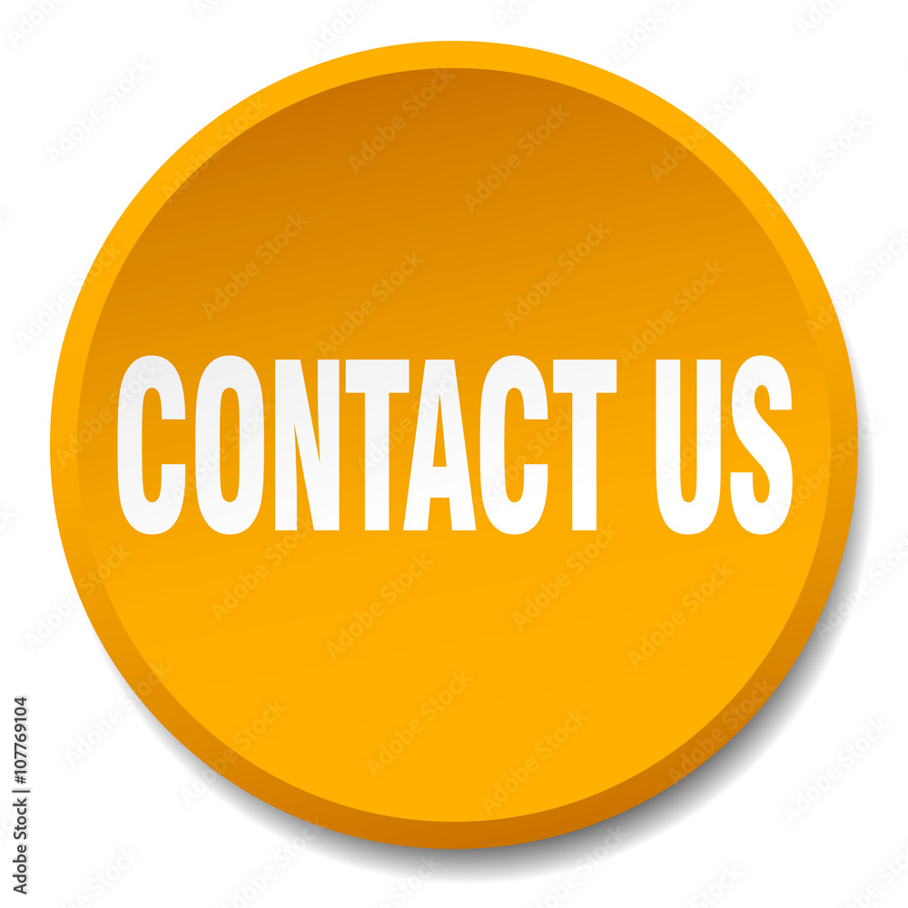 contact us orange round flat isolated push button contact us orange round flat isolated push button