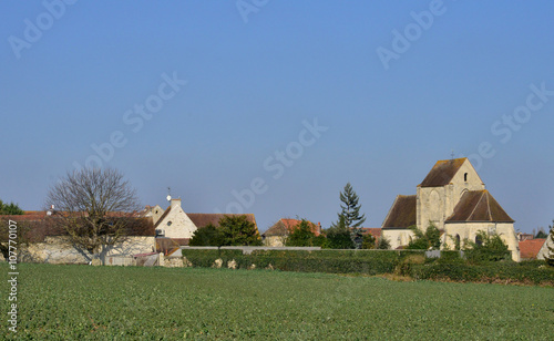 Ableiges, France - august 12 2015 :  village of La Villeneuve Sa photo