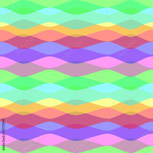 Colored Waves. Seamless Abstract Pattern. The pattern for the web, e-mail, cards, posters etc.