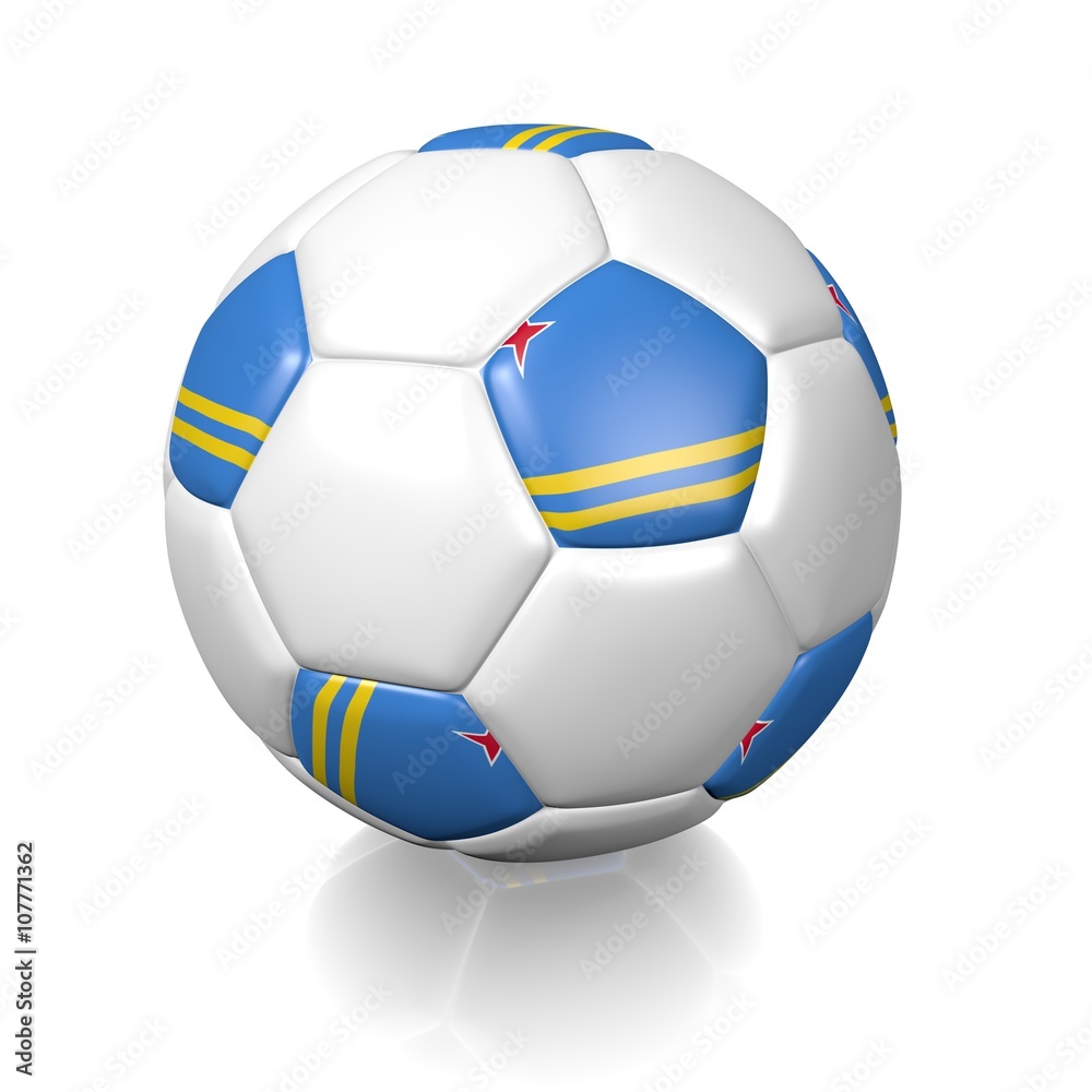 Football soccer ball with a national flag texture Football soccer ball with a national flag texture