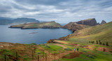 Tourists couple doing their hike at Madeira island