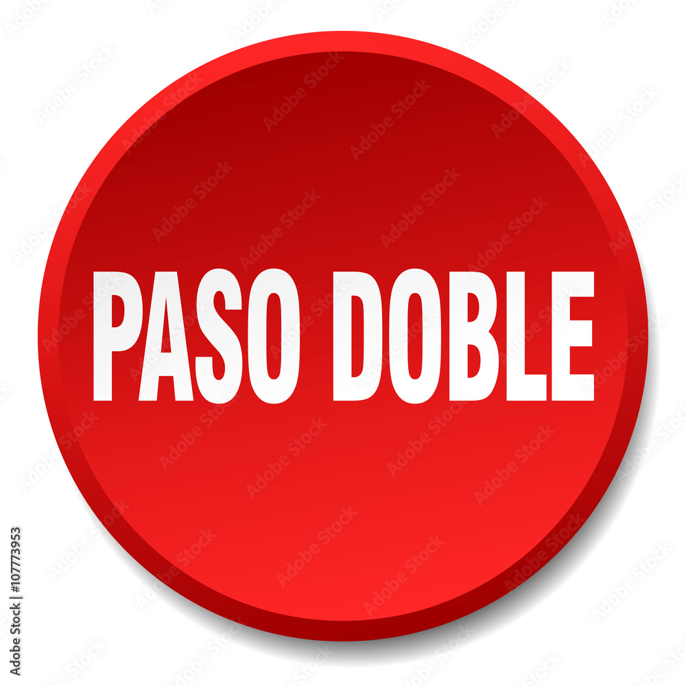 paso doble red round flat isolated push button paso doble red round flat isolated push button