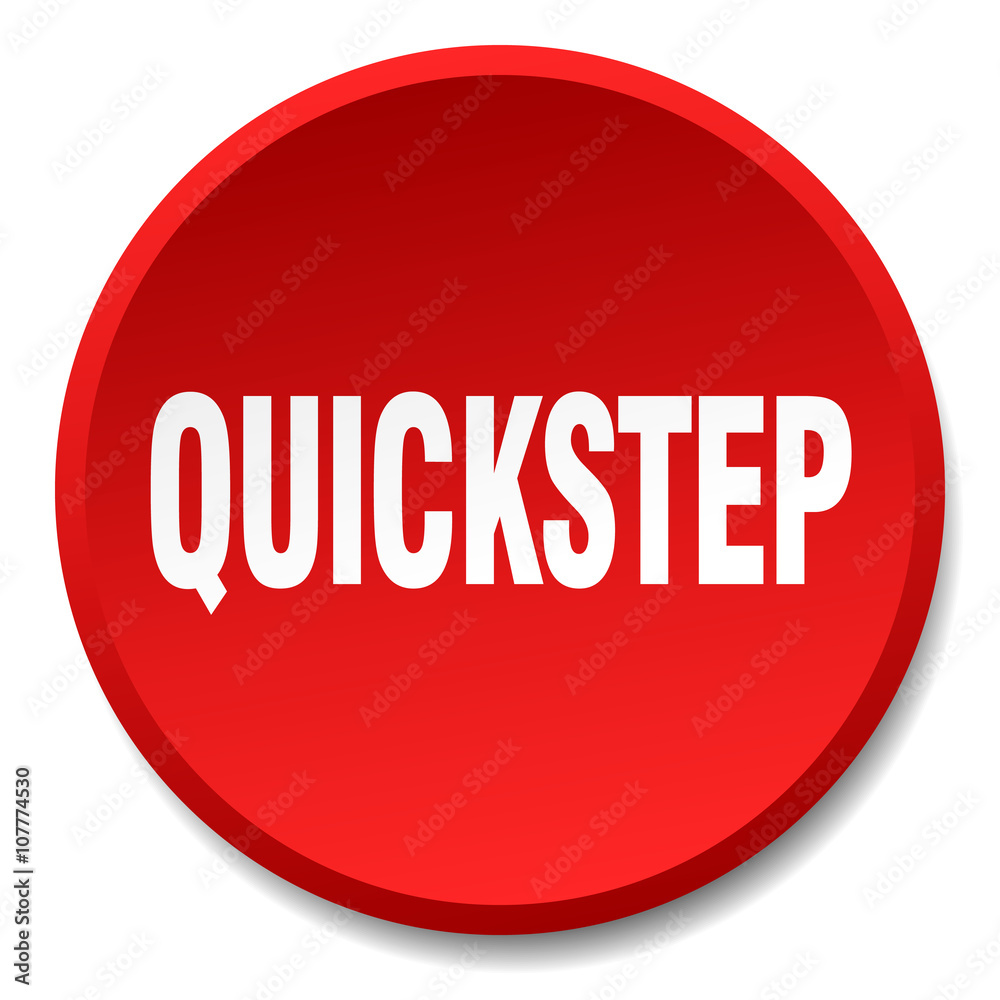 quickstep red round flat isolated push button quickstep red round flat isolated push button