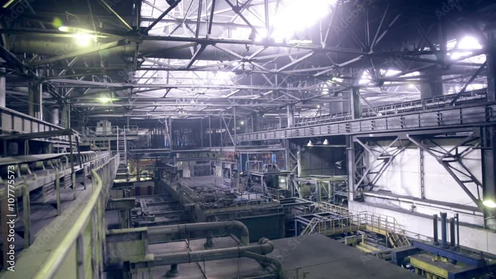 Plant at a heavy industrial factory. HD. Plant at a heavy industrial factory. HD.