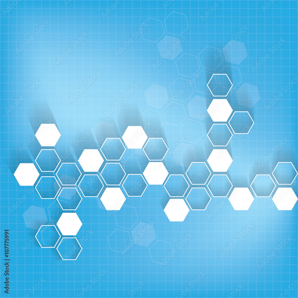 Abstract molecules medical background Abstract molecules medical background