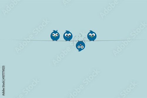 Птицы на проводе