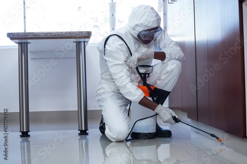 Man doing pest control