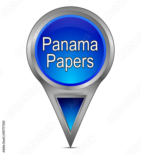 Map pointer with Panama Papers