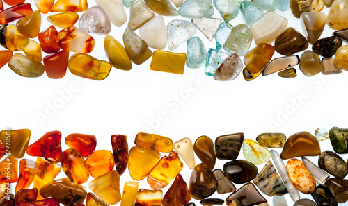 Bild auf Leinwand A collection of semi-precious stones