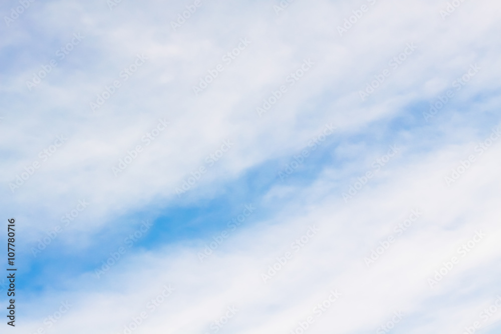 Beautiful white cloud on blue sky background