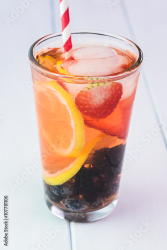 Citrus  berries  mint infused water.