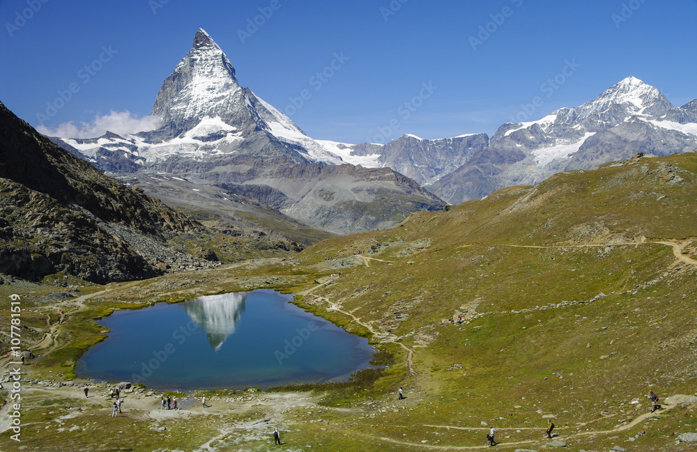 Zermatt - Riffelsee-Spiegelung-Matterhorn