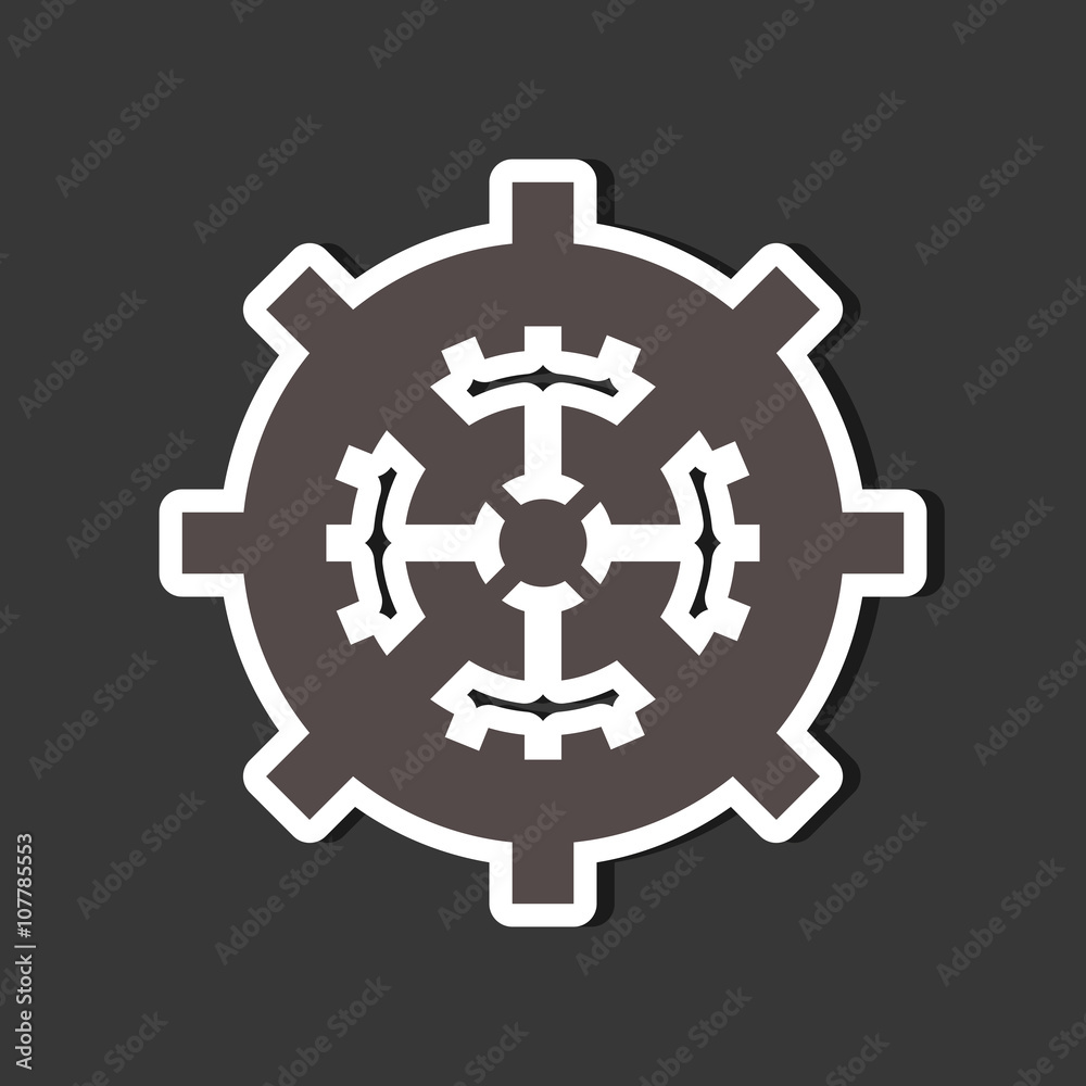 Obraz premium Teamwork wirth gear design, vector illustration