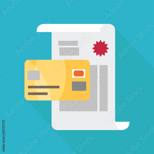 Vector Receipt Flat Icon