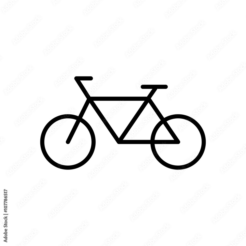 Bicycle icon. Vector illustration Bicycle icon. Vector illustration