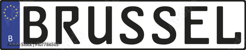 Nummernschild - Brüssel