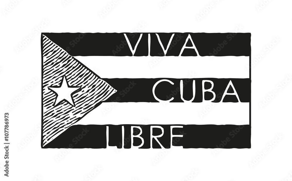 Cuba Libre Flag Vector Illustration