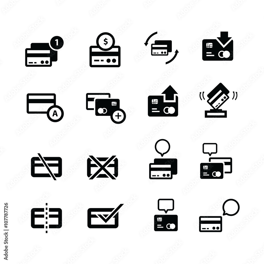 credit card with bubble and arrow icons credit card with bubble and arrow icons