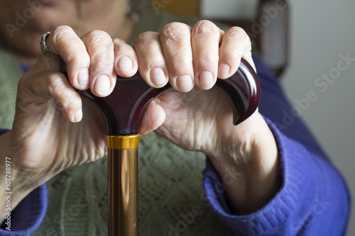 Hands of the old woman
