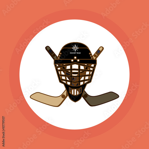 hockey sport design, vector illustration