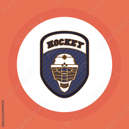 hockey sport design, vector illustration