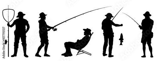 fisherman silhouettes