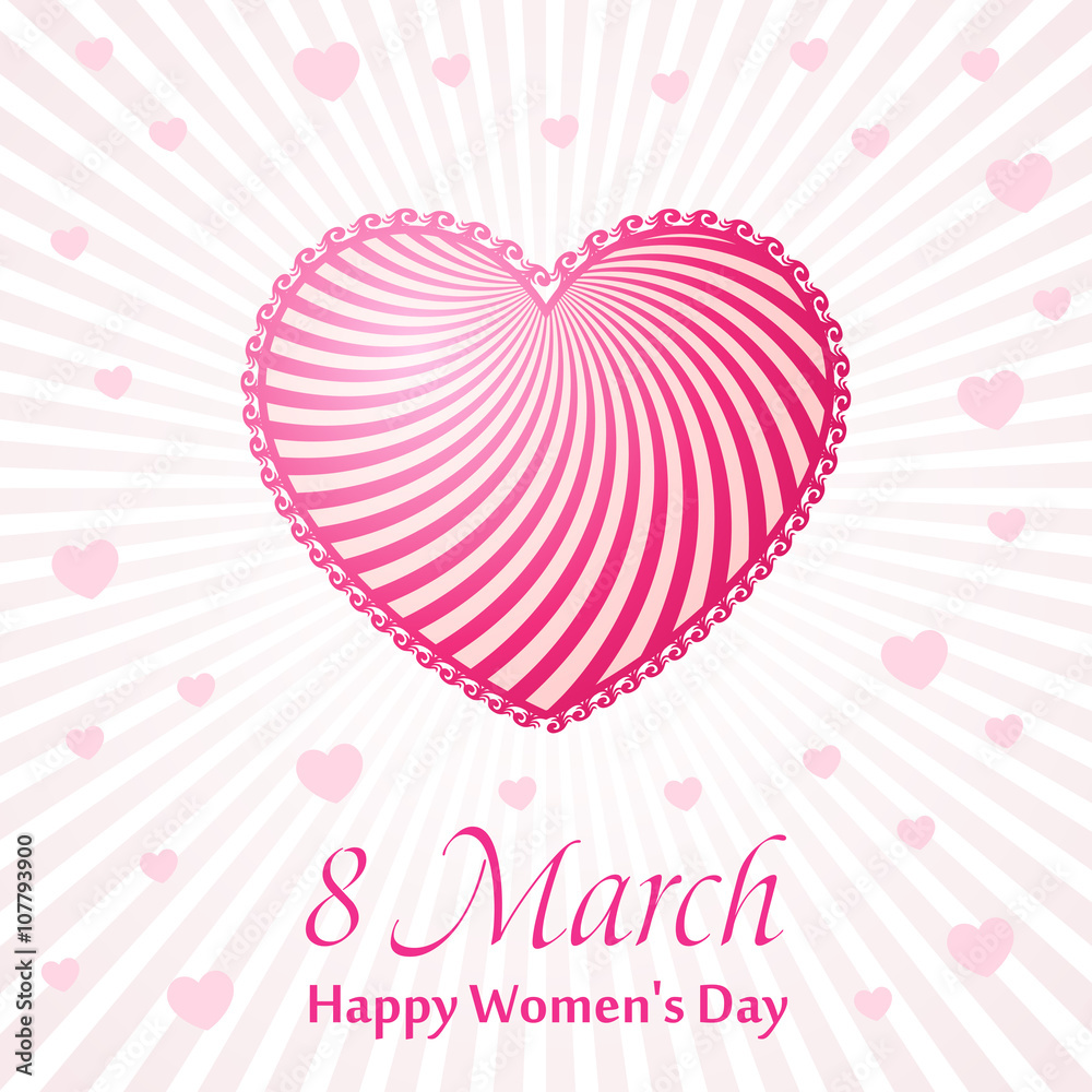 Womans day Vector cards templates. Women labels or posters