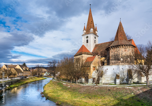 Fortified church of Cristian,Sibiu, Romania