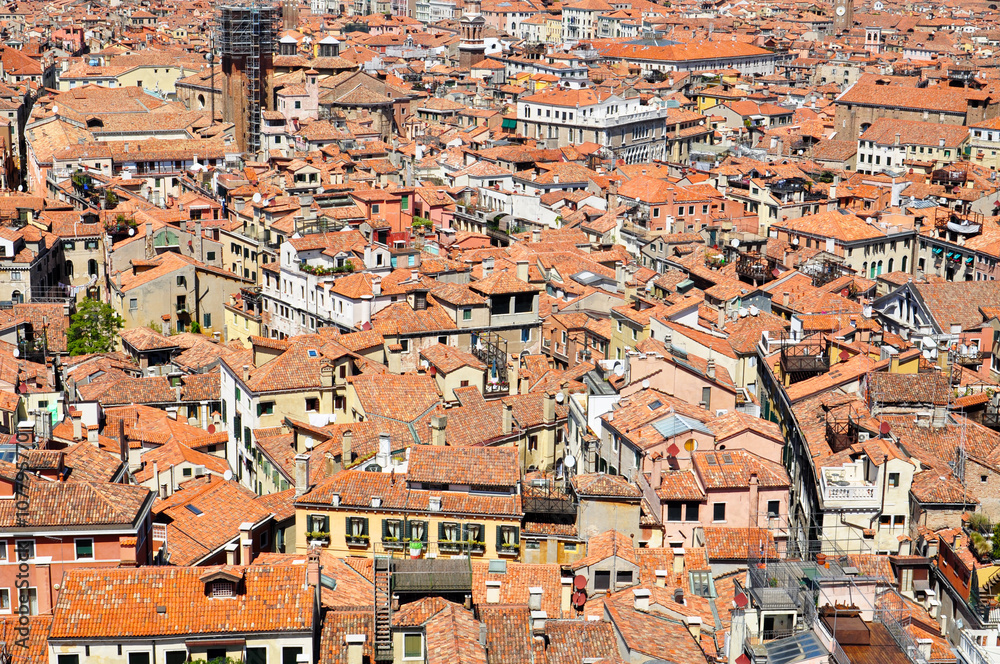 Roof top view on Venice city