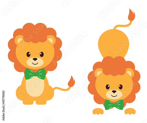 lion with tie set